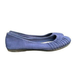 American Eagle Round Toe Slip On Flats Navy Blue Womens Size 8 1/2